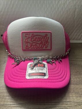 Howdy Darlin' Kids Trucker Hat - Pink & White